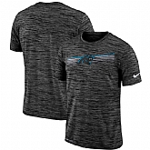 Carolina Panthers Nike Sideline Velocity Performance T-Shirt Heathered Black